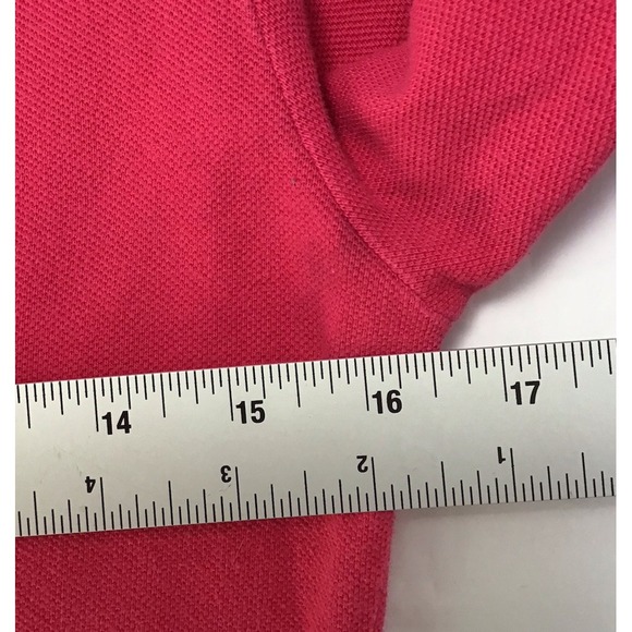 Polo Ralph Lauren Pink Long Sleeve The Skinny Polo Shirt Womens Size Small - Picture 2 of 5